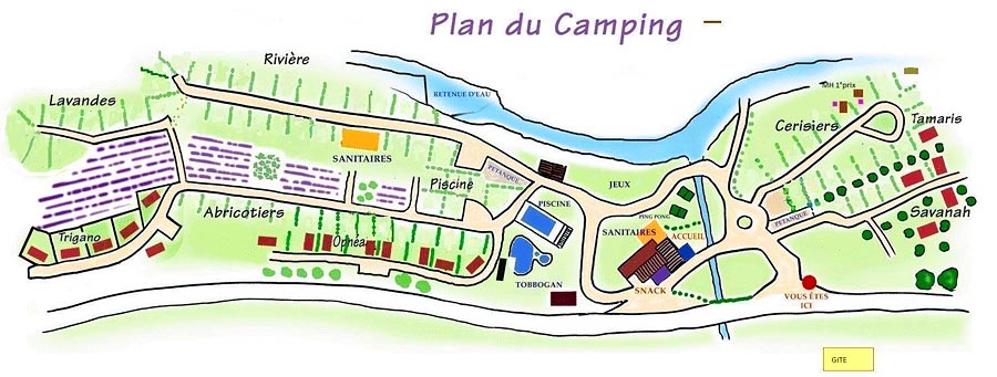 plan du camping